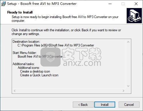 Boxoft free AVI to MP3 Converter(AVI转MP3格式转换器)