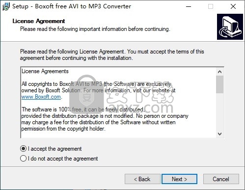 Boxoft free AVI to MP3 Converter(AVI转MP3格式转换器)