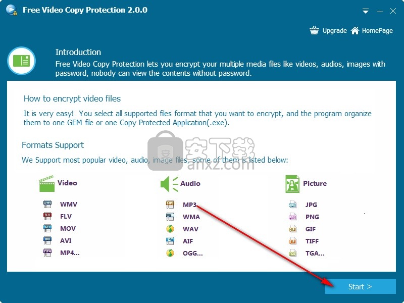 Free Videos Copy Protection(免费视频加密软件)