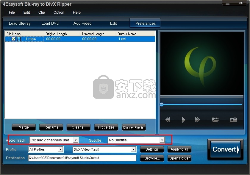 4Easysoft Blu-ray to DivX Ripper(蓝光转DivX转换器) 