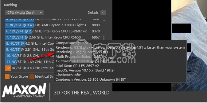 cinebench r23免费版(CPU性能测试软件)