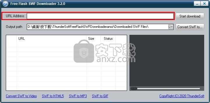 ThunderSoft Free Flash SWF Downloader(swf视频下载工具)