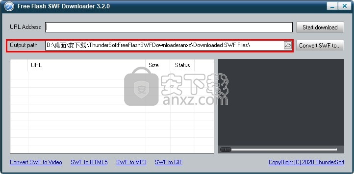 ThunderSoft Free Flash SWF Downloader(swf视频下载工具)