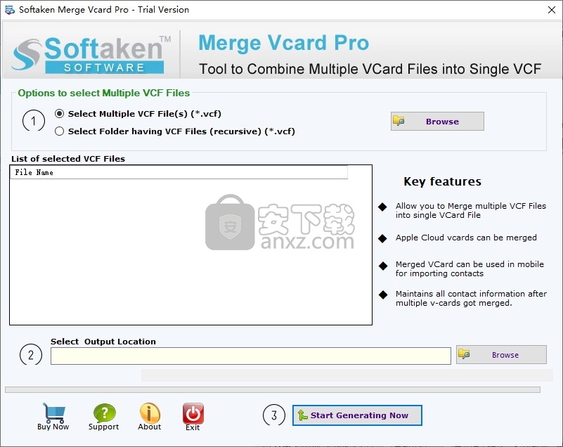 Softaken Merge Vcard Pro(VCF合并工具)