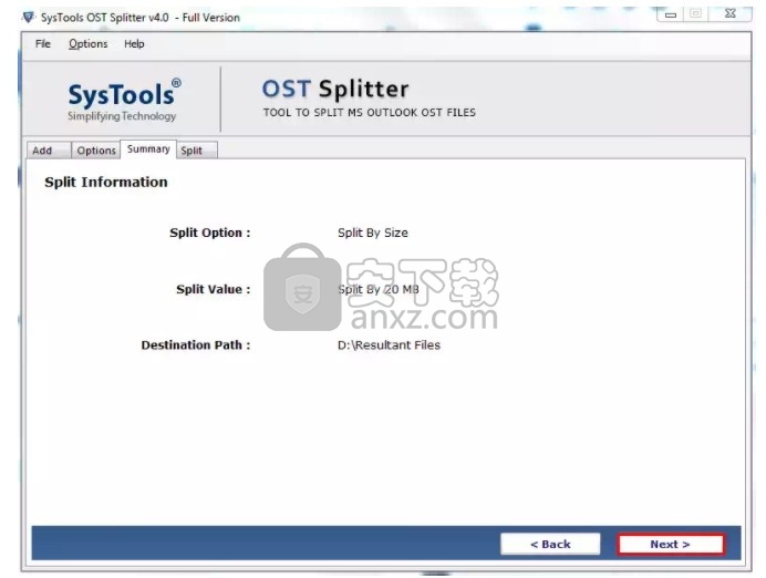 SysTools OST Splitter(OST拆分工具)