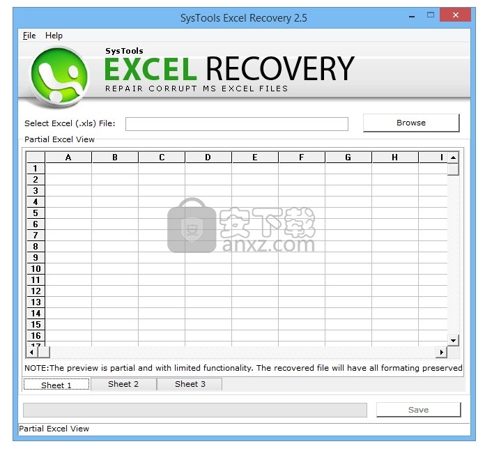 SysTools XLSX Recovery(XLSX文件修复工具)