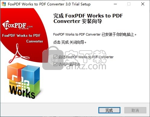 FoxPDF Works to PDF Converter(Works转换到PDF转换器)