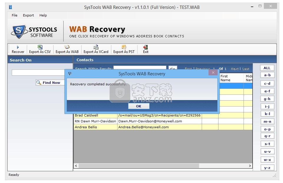 SysTools WAB Recovery(WAB联系人数据恢复软件)