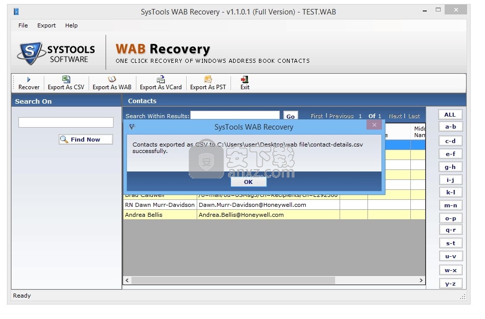 SysTools WAB Recovery(WAB联系人数据恢复软件)