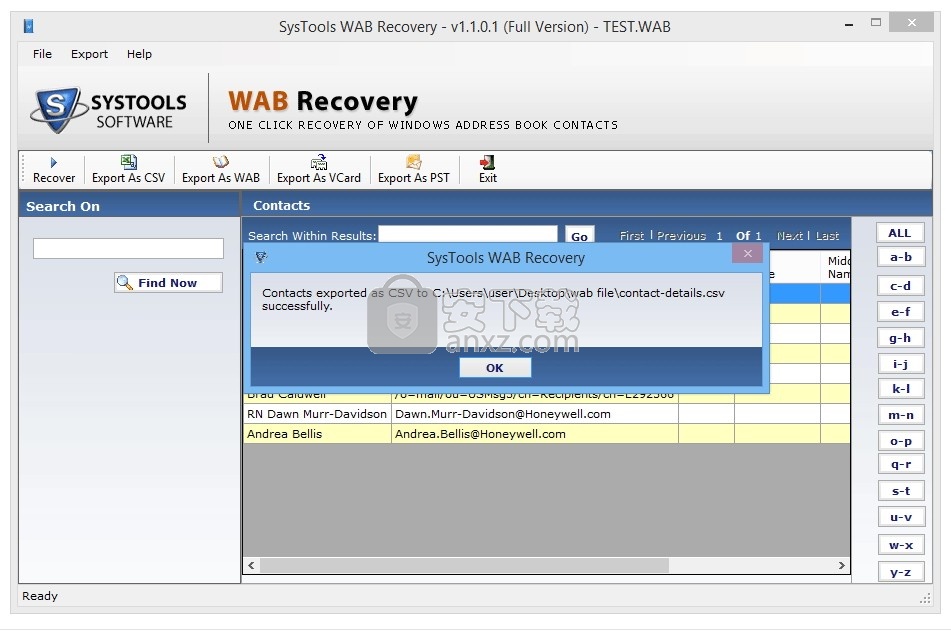 SysTools WAB Recovery(WAB联系人数据恢复软件)
