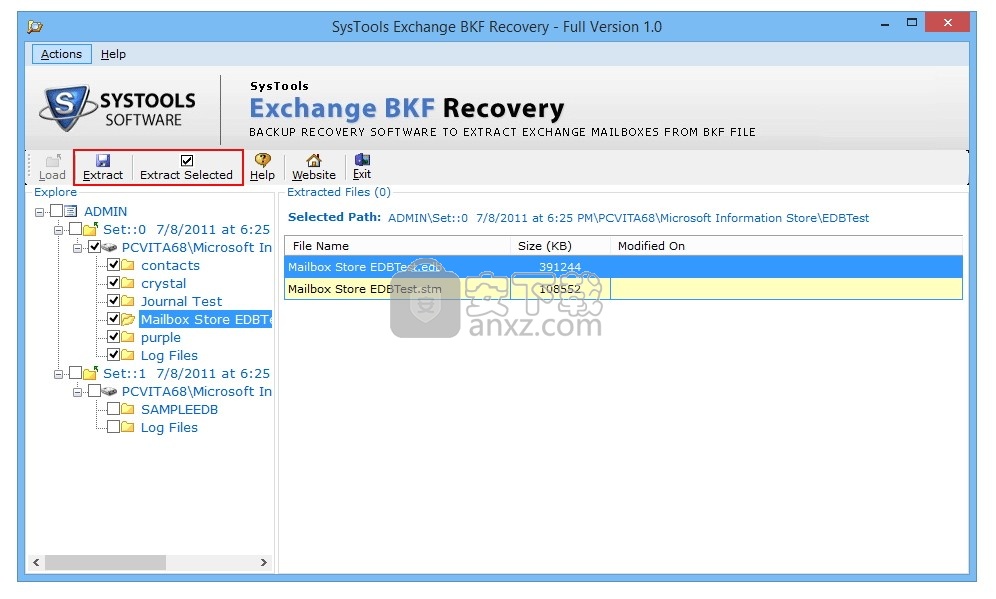 SysTools Exchange BKF Recovery(Exchange BKF数据恢复工具)