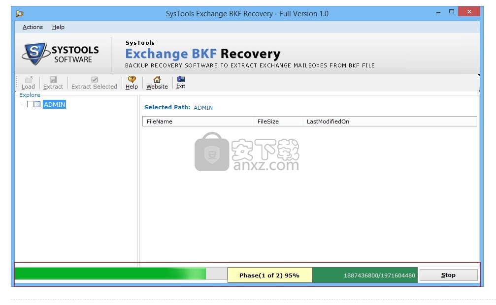 SysTools Exchange BKF Recovery(Exchange BKF数据恢复工具)