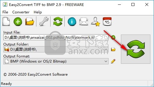 Easy2Convert TIFF to BMP(TIFF转BMP格式转换器)