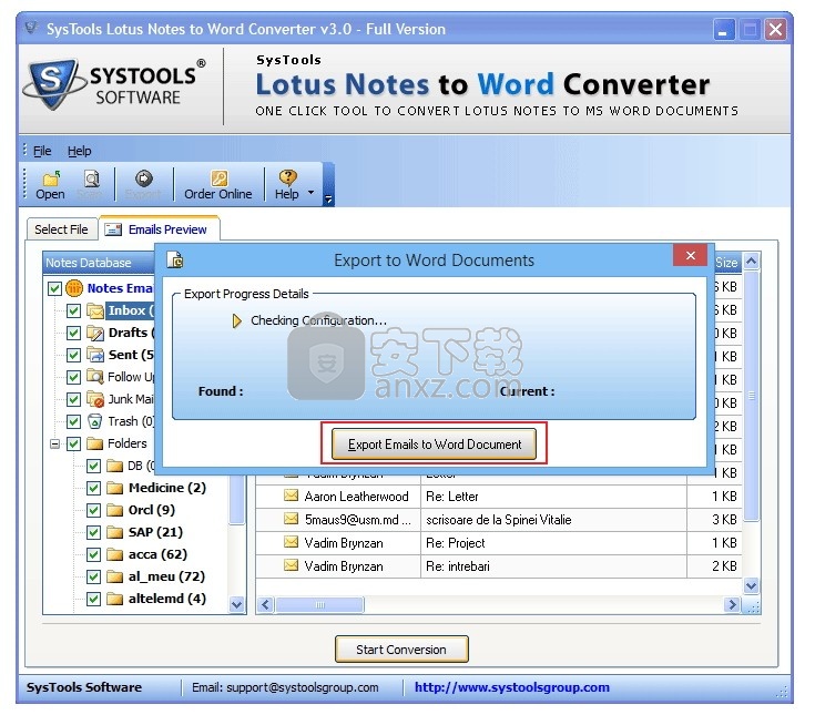 SyTools Lotus Notes to Word Converter(Lotus Notes转Word转换器)