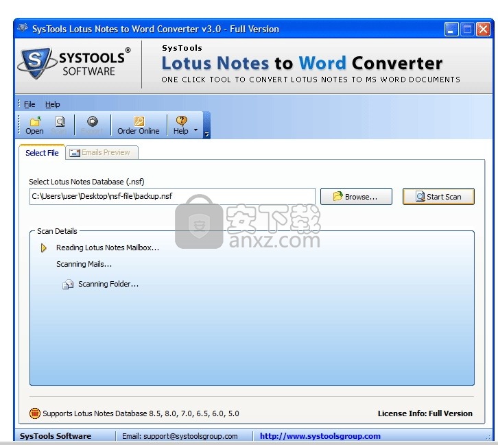 SyTools Lotus Notes to Word Converter(Lotus Notes转Word转换器)