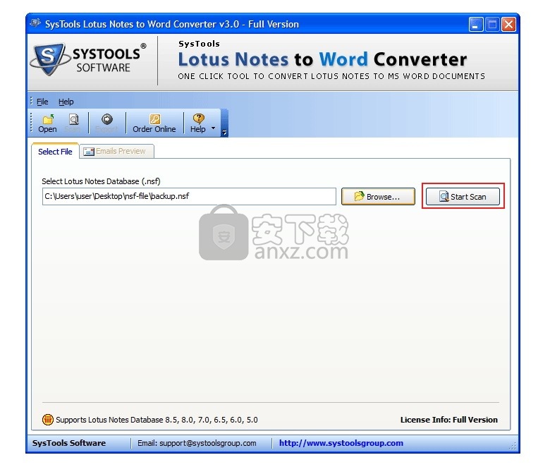 SyTools Lotus Notes to Word Converter(Lotus Notes转Word转换器)