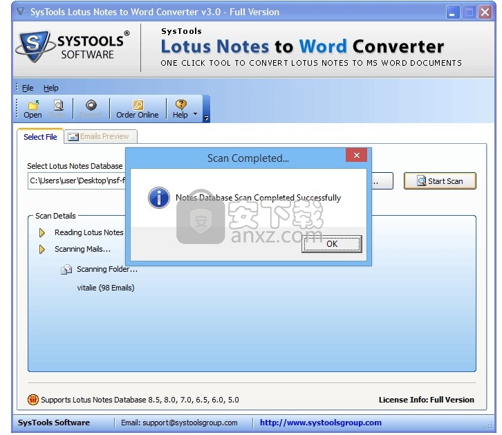 SyTools Lotus Notes to Word Converter(Lotus Notes转Word转换器)
