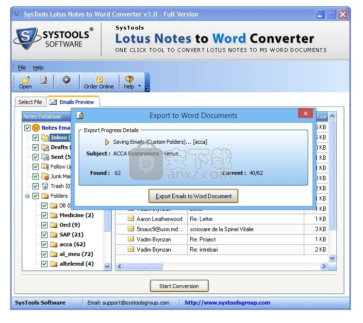 SyTools Lotus Notes to Word Converter(Lotus Notes转Word转换器)