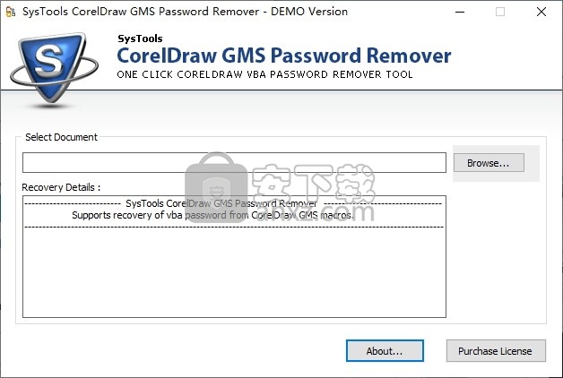 SysTools CorelDraw GMS Password Remover(CorelDraw GMS密码移除器)