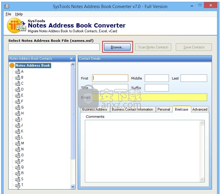 SysTools Notes Address Book Converter(Notes通讯簿转换器)
