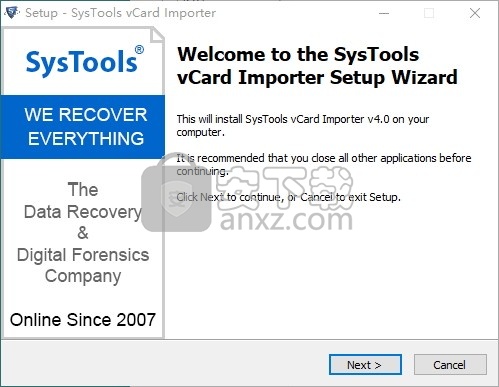 SysTools vCard Importer(vCard联系人导入Outlook工具)