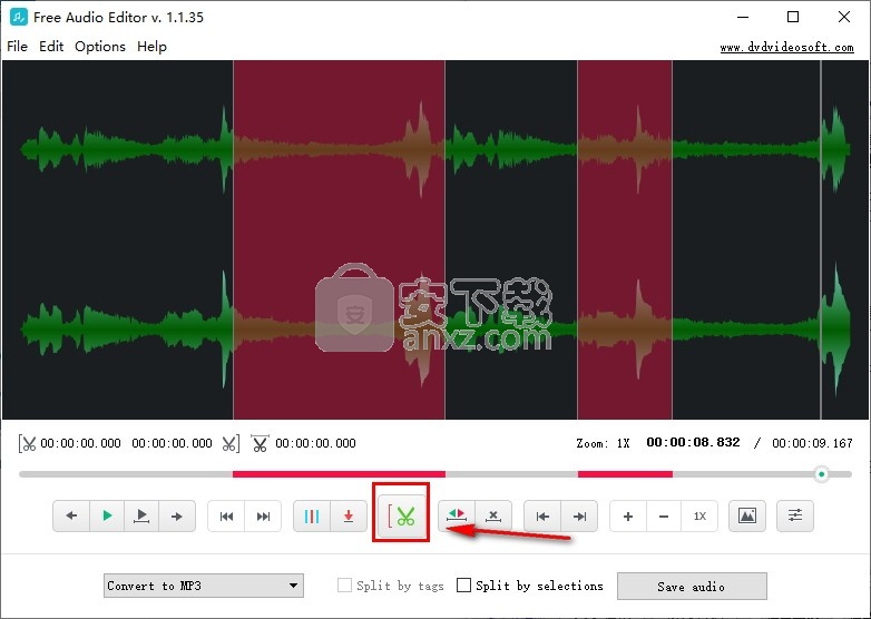 DVDVideosoft Free Audio Editor(免费音频编辑软件) 