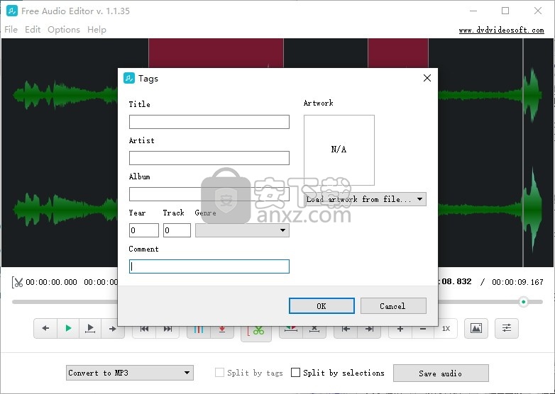 DVDVideosoft Free Audio Editor(免费音频编辑软件) 