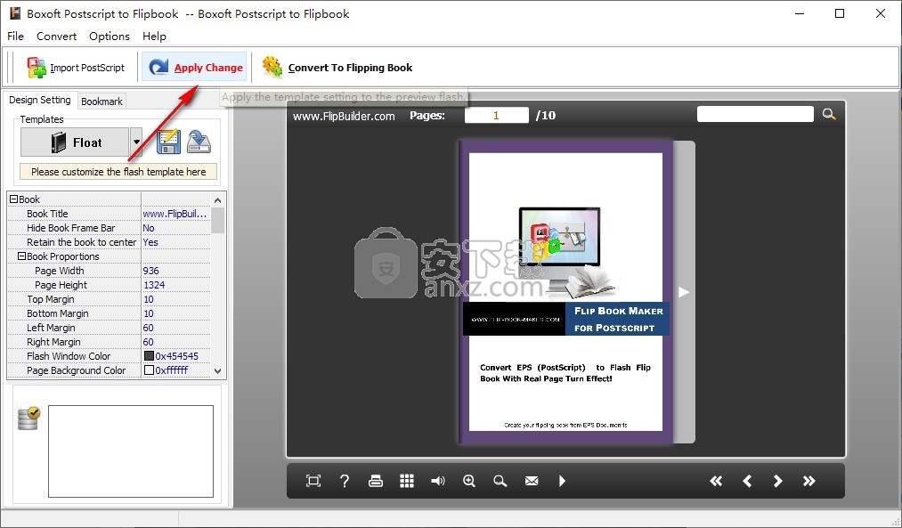 Boxoft Postscript to Flipbook(翻页书制作软件)