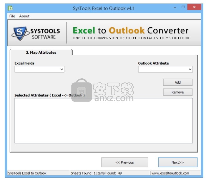 SysTools Excel to Outlook Converter(Excel转Outlook工具)