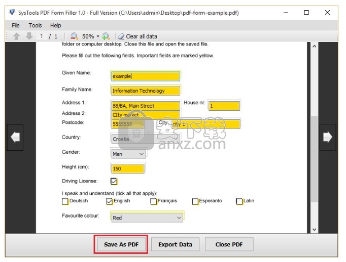 SysTools PDF Form Filler(PDF表单填写软件)