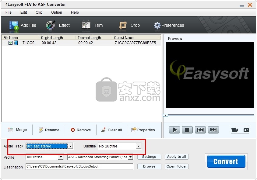 4Easysoft FLV to ASF Converter(FLV转ASF视频格式转换器)