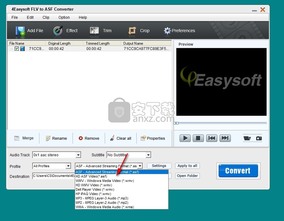 4Easysoft FLV to ASF Converter(FLV转ASF视频格式转换器)