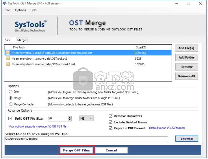 SysTools OST Merge(OST合并工具)