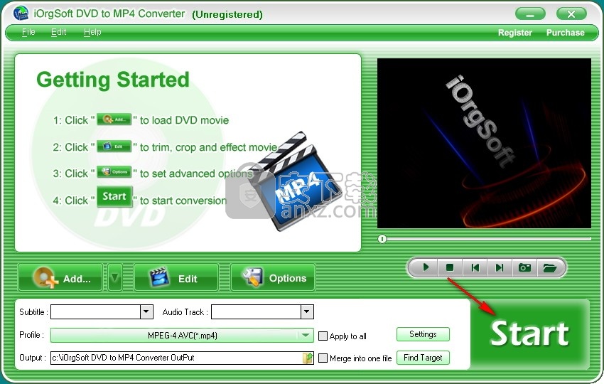 iOrgSoft DVD to MP4 Converter(DVD转MP4转换器)