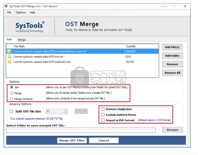 SysTools OST Merge(OST合并工具)