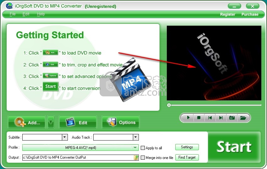 iOrgSoft DVD to MP4 Converter(DVD转MP4转换器)