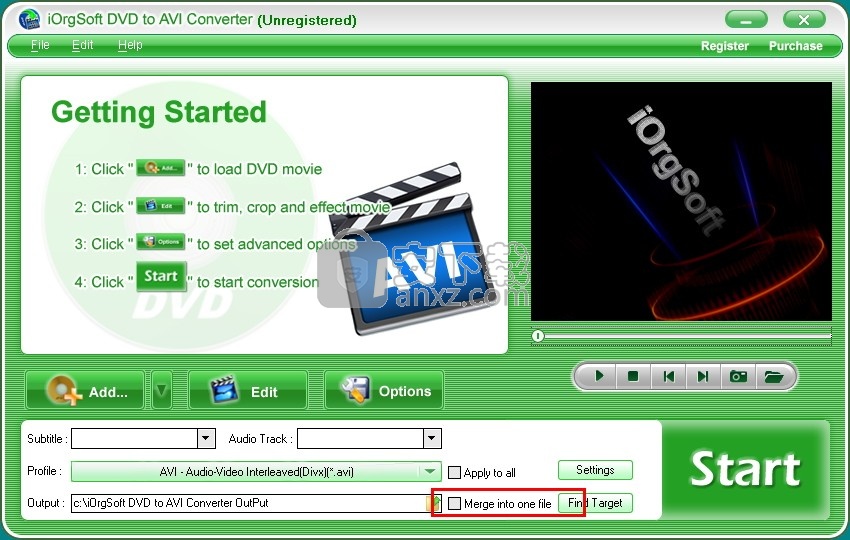 iOrgSoft DVD to AVI Converter(DVD转AVI转换器)