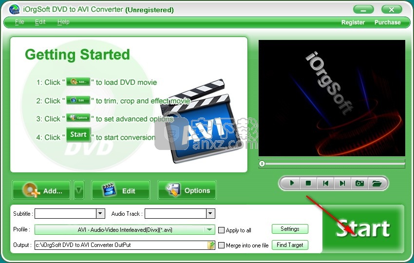 iOrgSoft DVD to AVI Converter(DVD转AVI转换器)