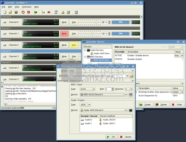 Qsampler(GUI前端应用程序)