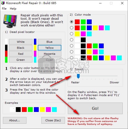 Rizonesoft Pixel Repair(屏幕检测工具)