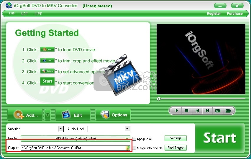 iOrgSoft DVD to MKV Converter(DVD转MKV转换器)