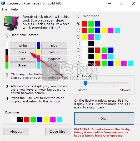 Rizonesoft Pixel Repair(屏幕检测工具)