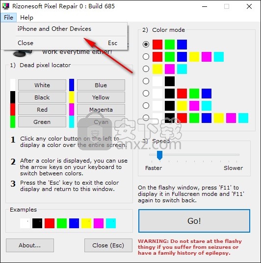 Rizonesoft Pixel Repair(屏幕检测工具)