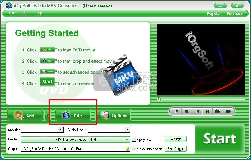 iOrgSoft DVD to MKV Converter(DVD转MKV转换器)