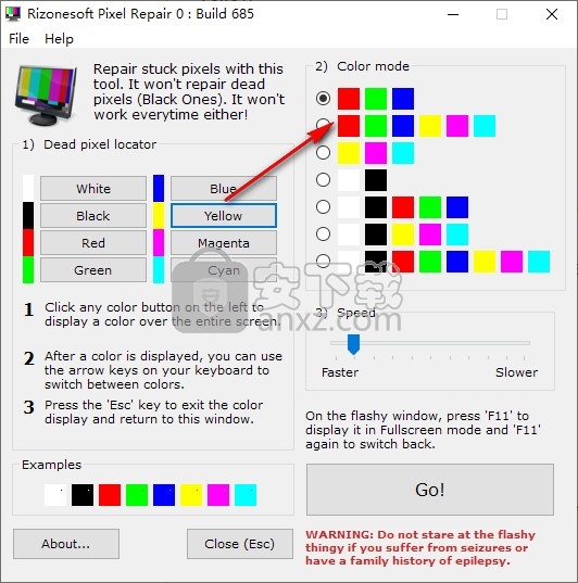 Rizonesoft Pixel Repair(屏幕检测工具)