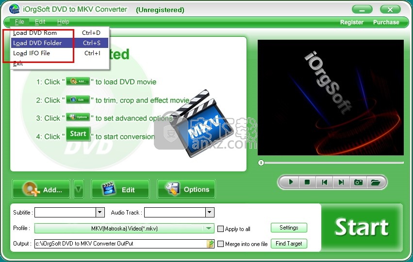 iOrgSoft DVD to MKV Converter(DVD转MKV转换器)