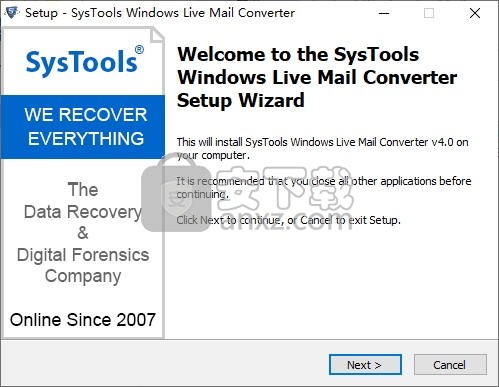 SysTools Windows Live Mail Converter(Windows Live Mail电子邮件转换器)