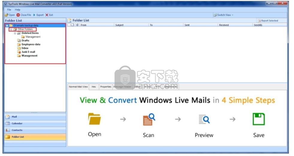 SysTools Windows Live Mail Converter(Windows Live Mail电子邮件转换器)