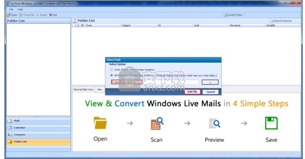 SysTools Windows Live Mail Converter(Windows Live Mail电子邮件转换器)