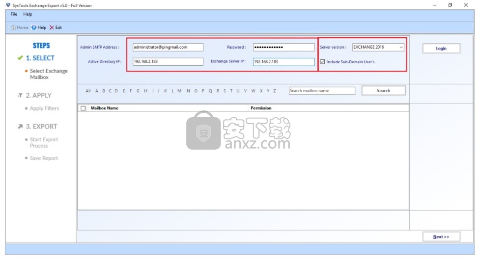 SysTools Exchange Export(Exchange电子邮件迁移工具)